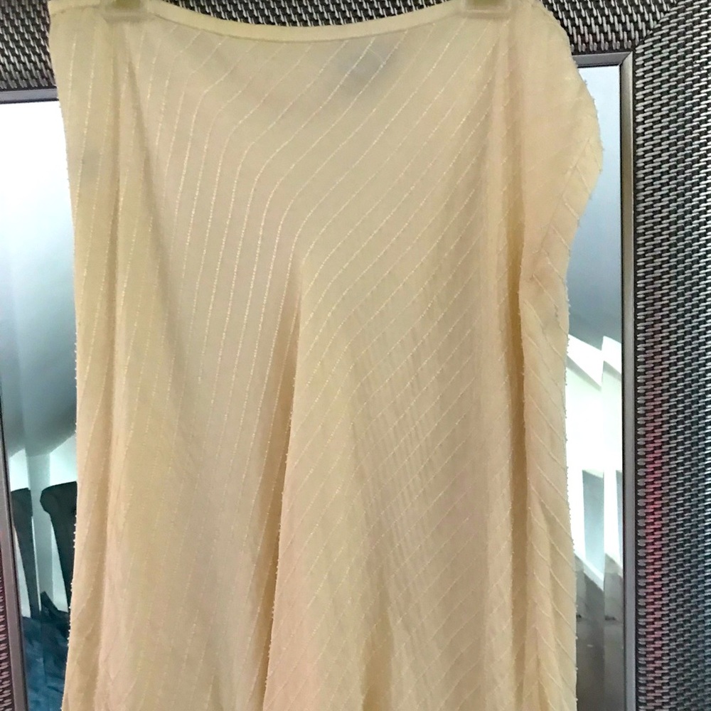 Lauren Ralph Lauren silk beaded bias cut skirt